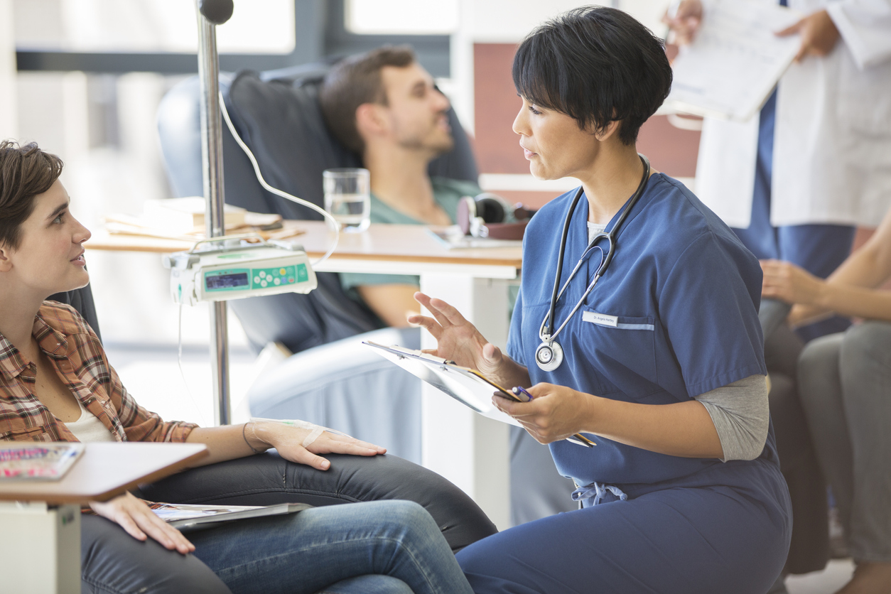 Image of patients receiving infusion 